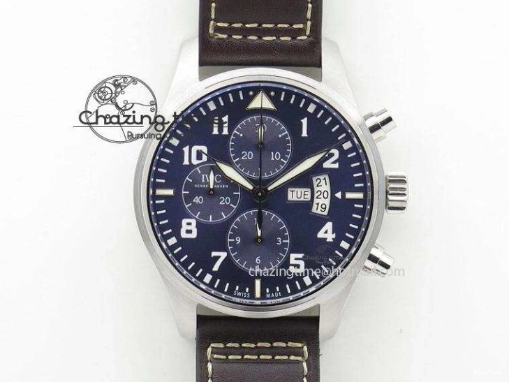 MIROTIME 0710 BestValue Mark XVIII IW328101 Black Ceramic M+F 1:1 Best Edition Blue Dial on Blue Nylon Strap A 7058